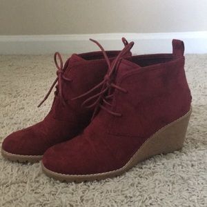 Maroon Booties